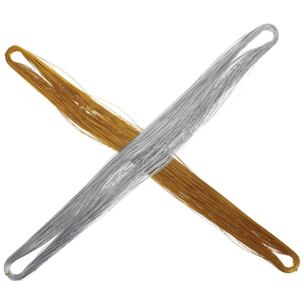 2 Pcs Making Cord Metallic for Crafts Christmas Thread