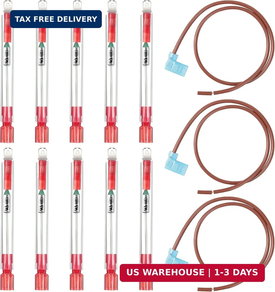 Enhon 10 Pieces Water Heater Thermal Cut off Kit Replacement Part, Toilet Part M