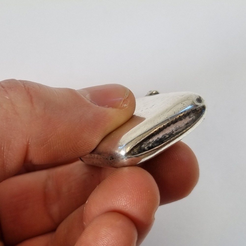 Antique Solid Silver Vesta Case London 1894 William Harrison Walter 4cm