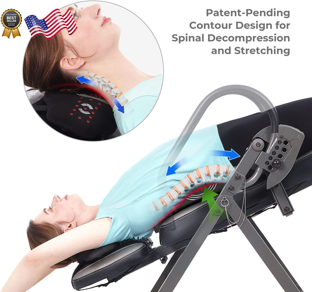 Advanced Heat and Massage Therapeutic Inversion Table Innova ITM6000