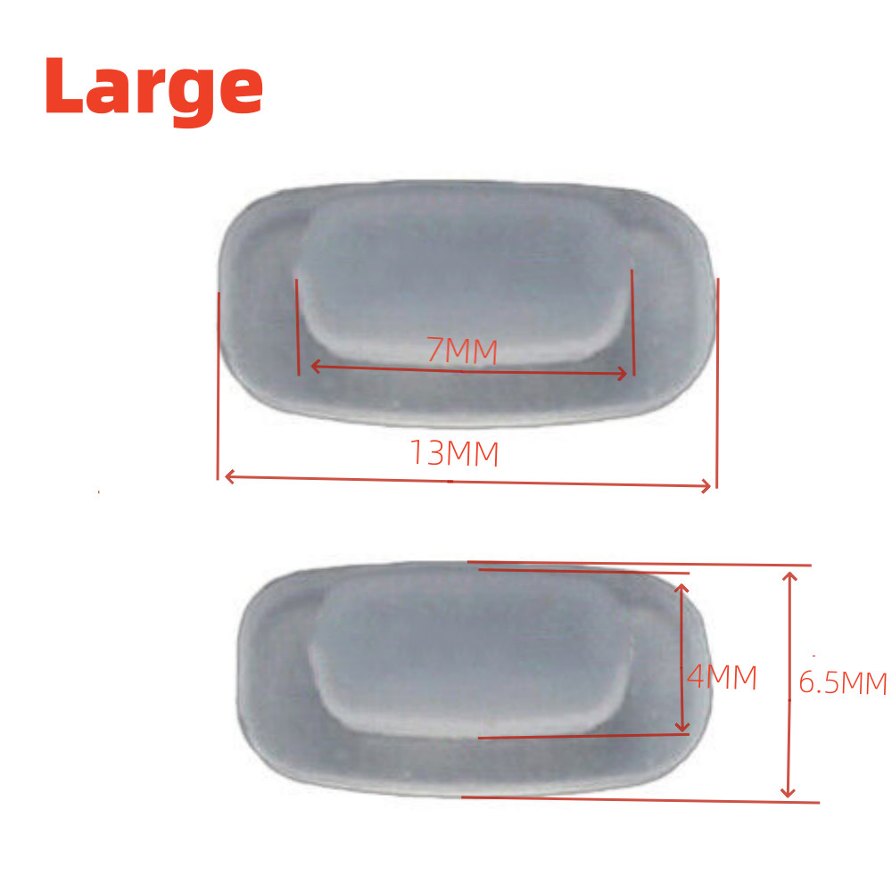 Eyeglass Nose Pads , 2 Pairs Nose Pieces Replacement Square Rectangle Push US