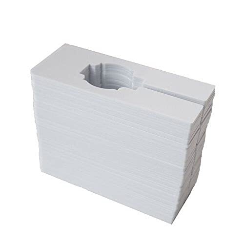White Rectangular Clothing Size Dividers Blank Kit of 50 Organizing