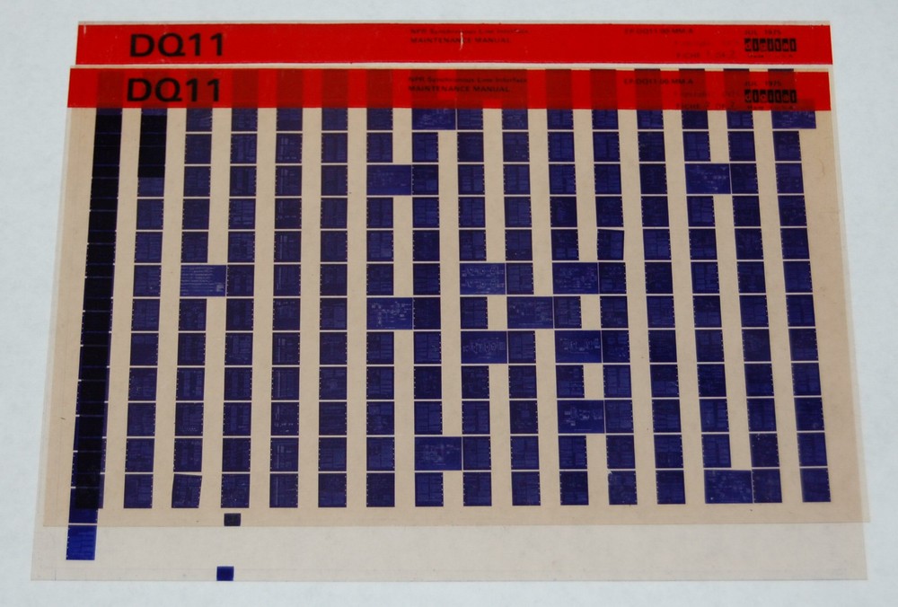 DEC DQ11 NPR Synchronous Line Interface Maintenance Manual, Microfiche (2)