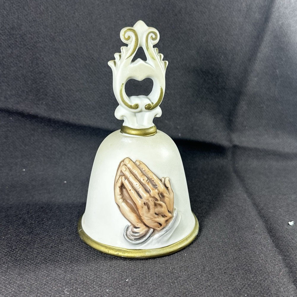 Christian/ Religious Bells - Praying Hands Ceramic