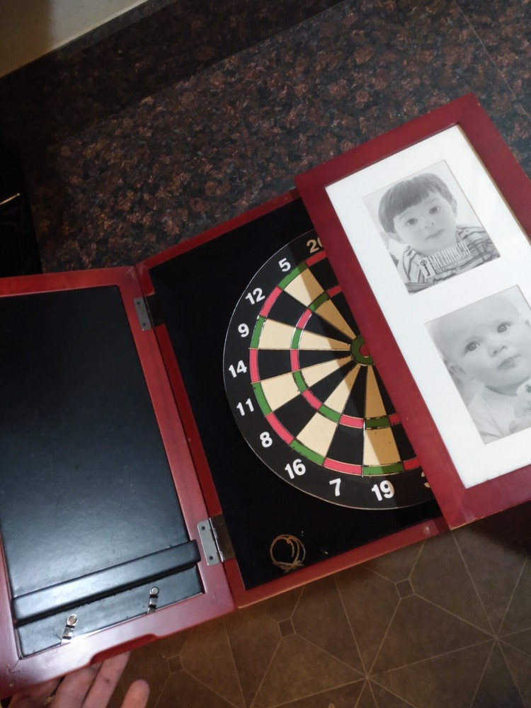 dart board cabinet 