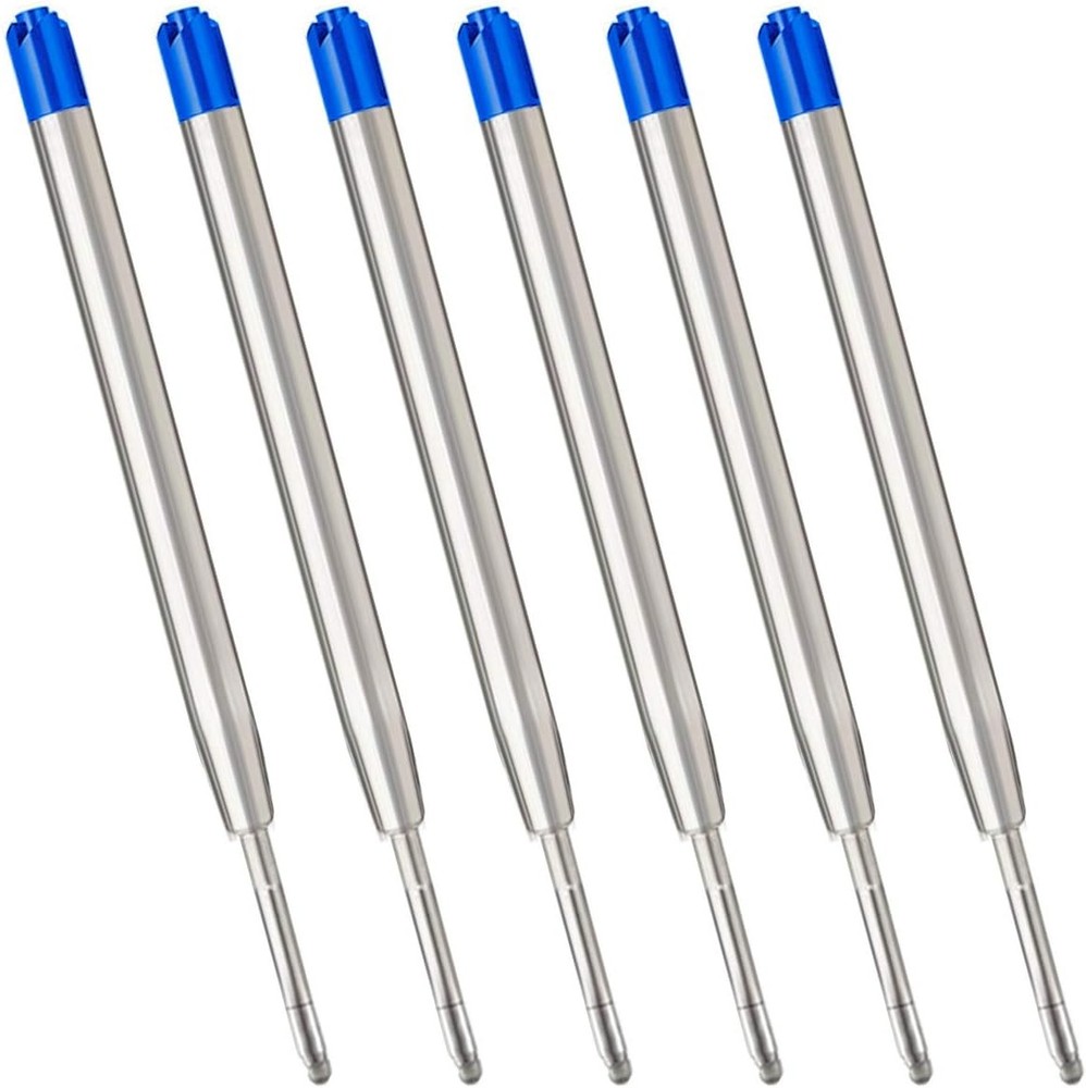 Blue Ink Refills, Replaceable Ballpoint Pens Refills, 1mm Medium Tip - Blue