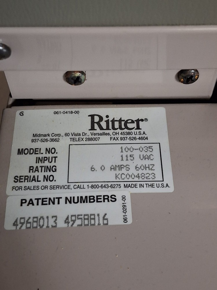 Ritter 104 Exam Table