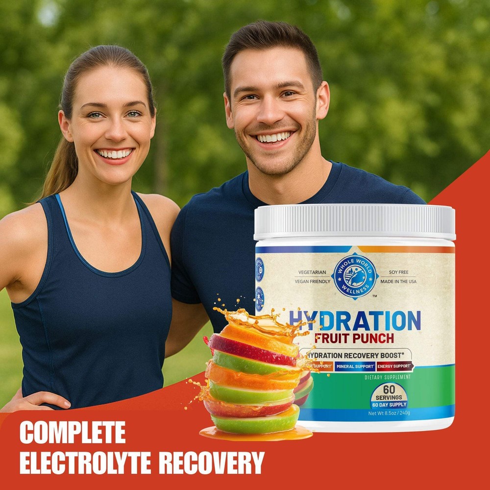 Hydration Electrolyte Powder Supplement. USA Made.