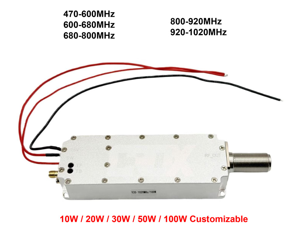CROX Signal Power Amplifier Module Low-frequency band,100W, 50dBm,Customizable