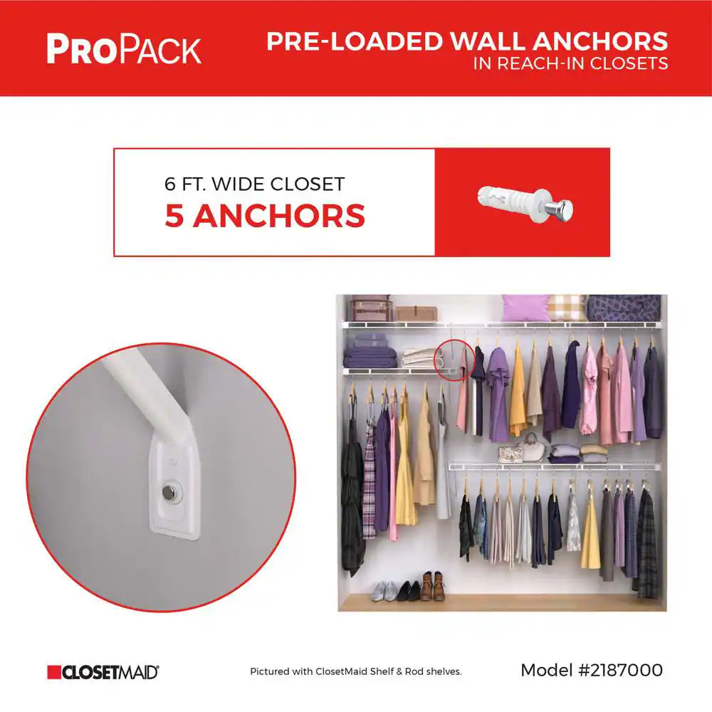 Propack Pre-Loaded Wall Anchors (100-Piece)