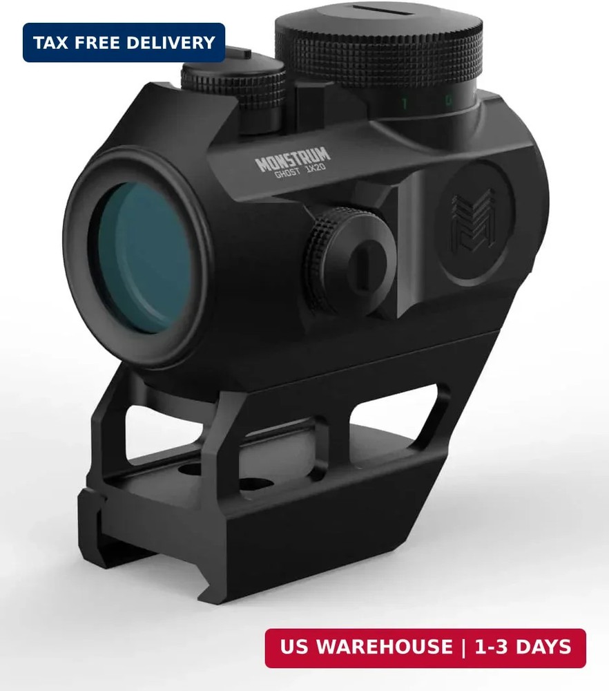 Monstrum Ghost Red Dot Sight | with Absolute Co-Witness Riser Mount
