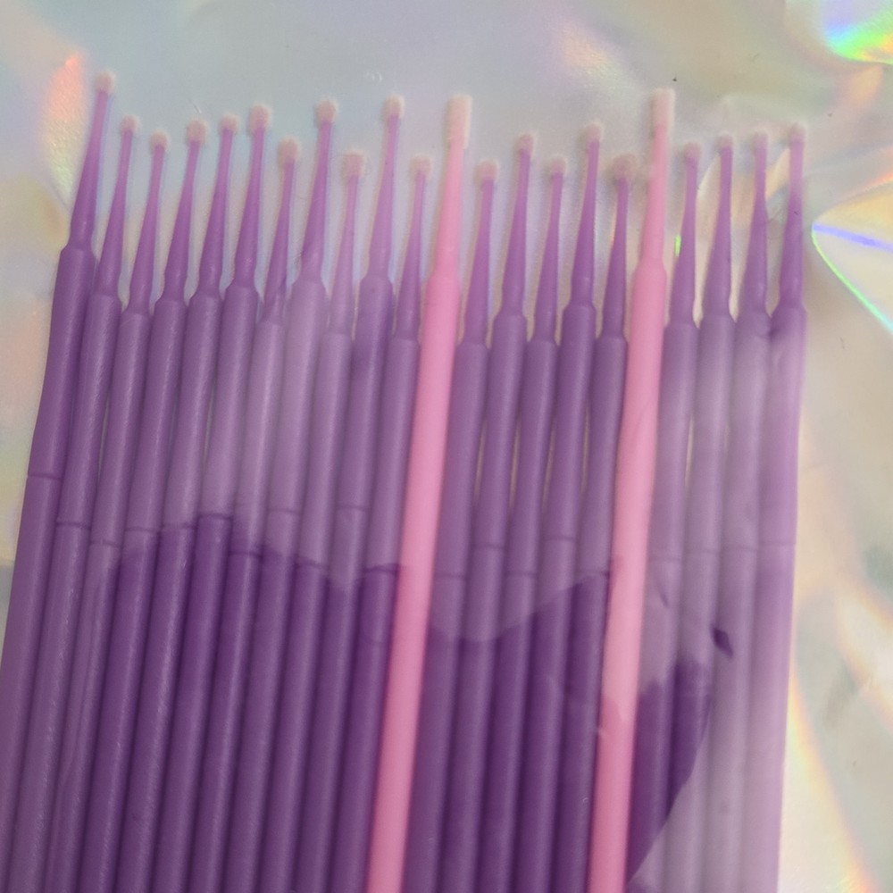 Purple and Pink Micro Applicators Fine Tip