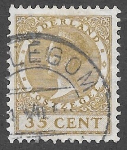Netherlands (1925)  - Scott # 157,  Used