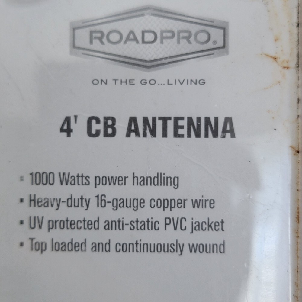 RoadPro 1000 Watt 4' CB Antenna