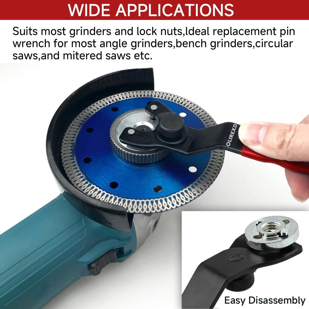 Angle Grinder Universal Adjustable Pin Wrench for Red