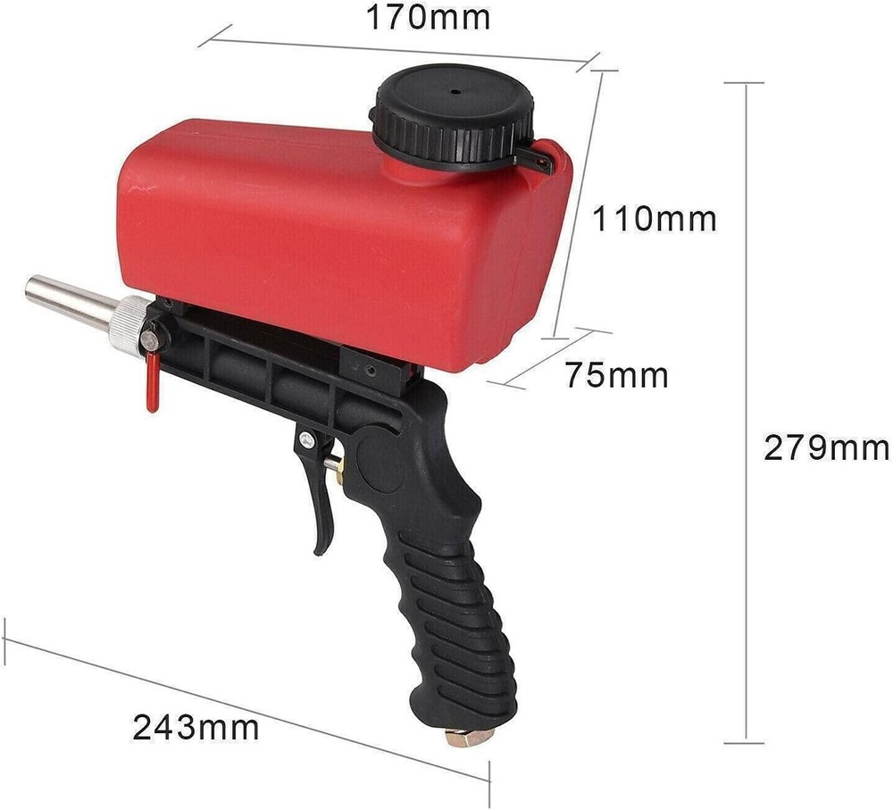 Versatile 1/4” Air Sandblaster - Effortlessly Remove Paint, Rust & Corrosion