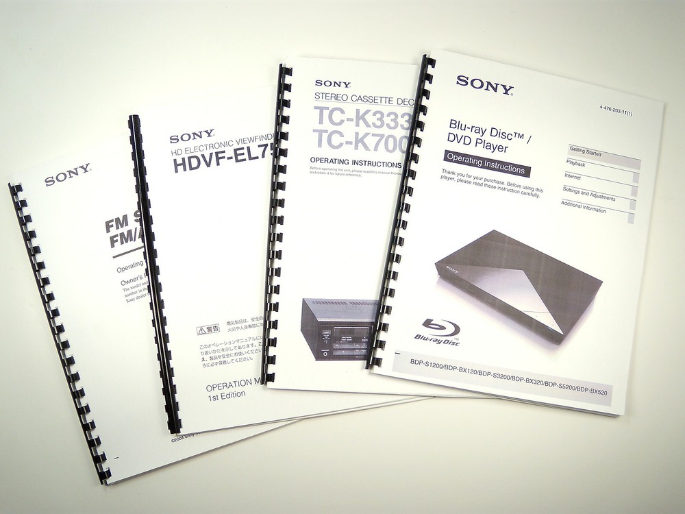 Sony CDP-CX455 CD Player Owners Manual