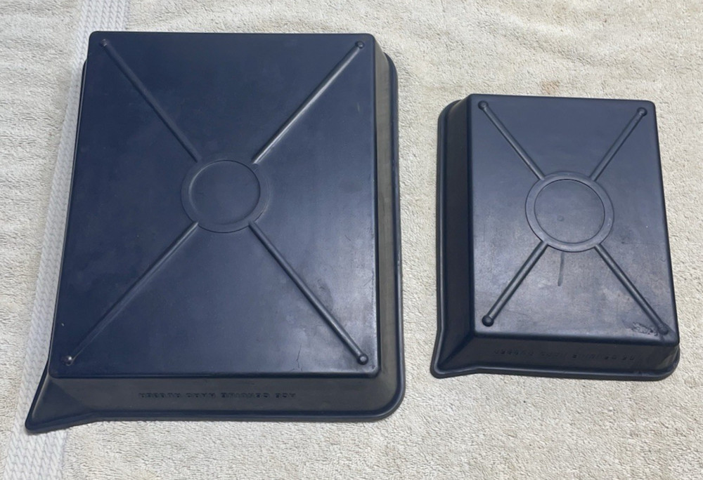 Vintage Ace Hard Rubber Developing Trays