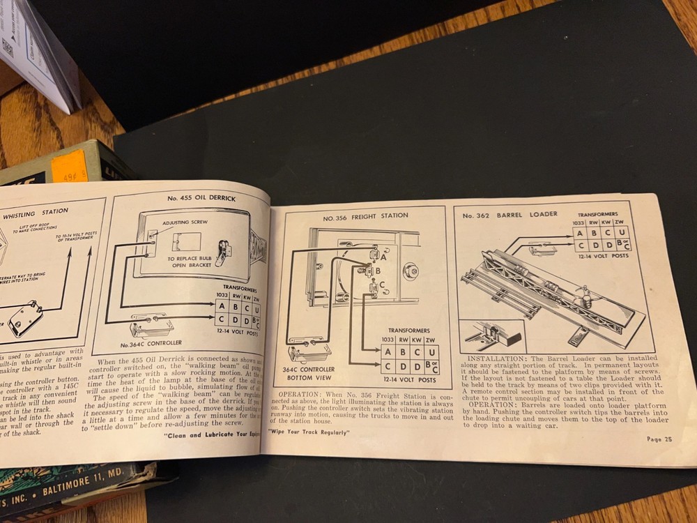 1952 Instructions For Assembling And Operating Lionel Trains & some Grass