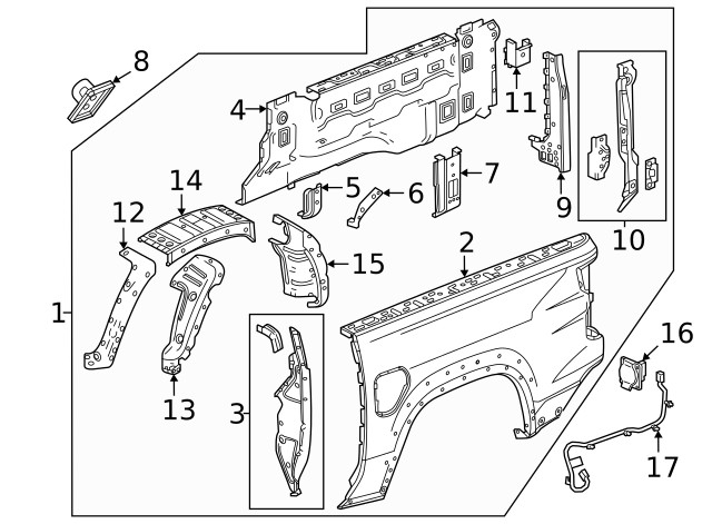 Genuine GM Wheelhouse Panel 52161502