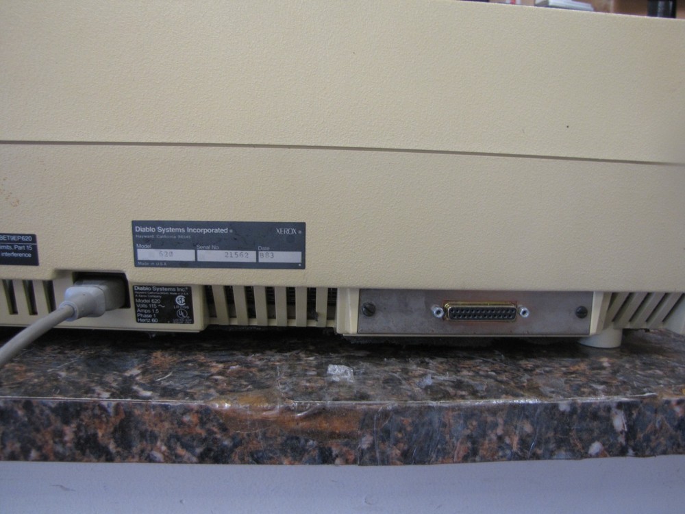 Vintage Diablo Systems 620 Printer - Powers on red light