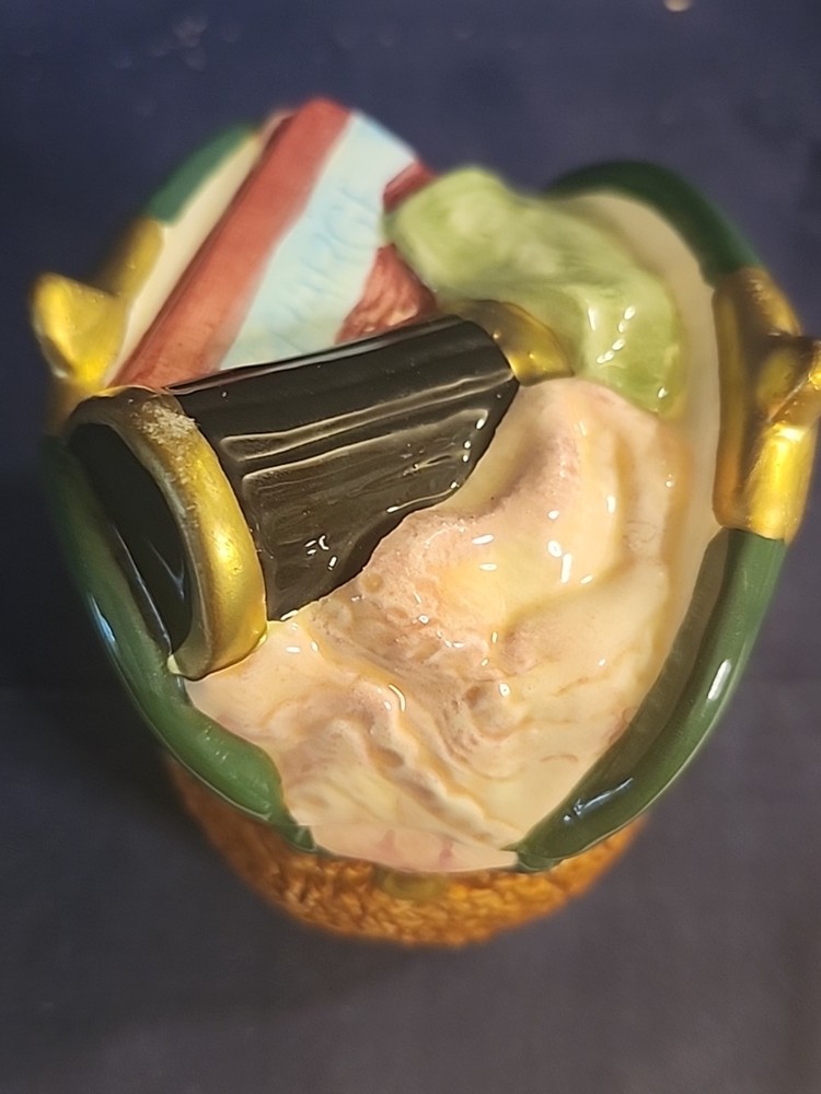 Fitz & Floyd Omnibus Hand Painted Purses Creamer & Sugar