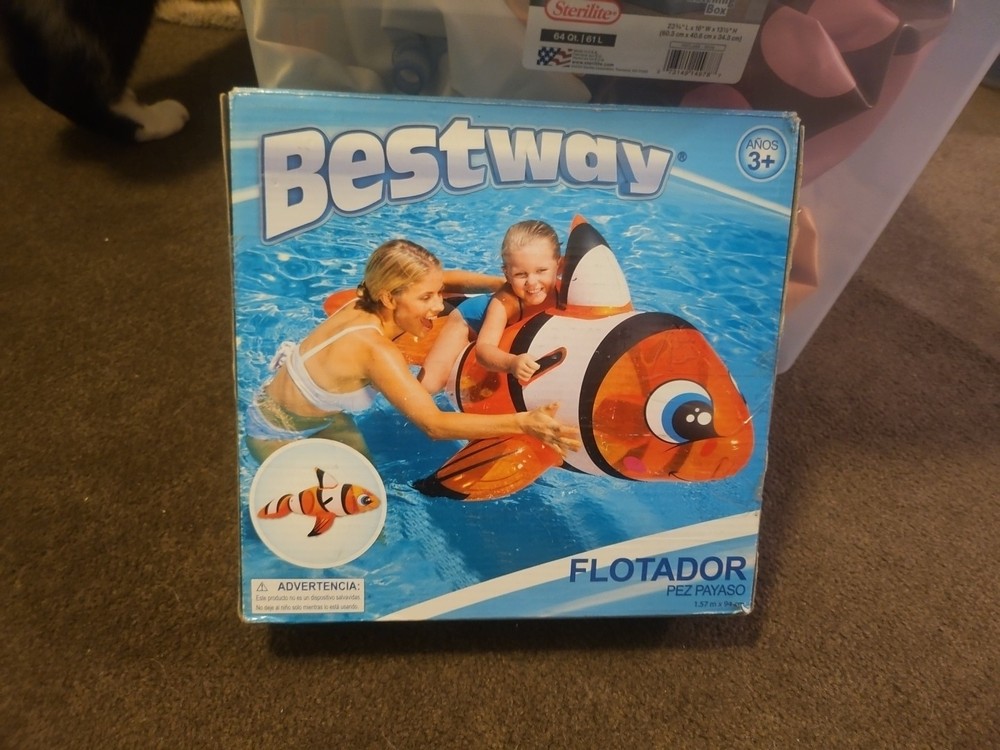 Bestway Clown Fish Inflatable Ride-On Pool Float 2013