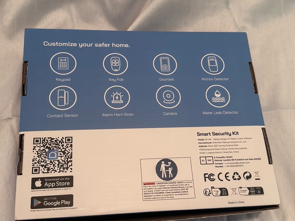 Wireless Home Security System No Monthly Fee 4 Pack Home Security Alarm