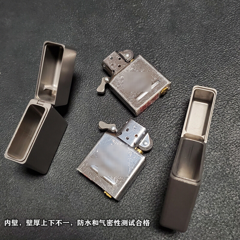 EDC Titanium Alloy Square Box Large Hinge Thick Shell Windproof Portable Tools