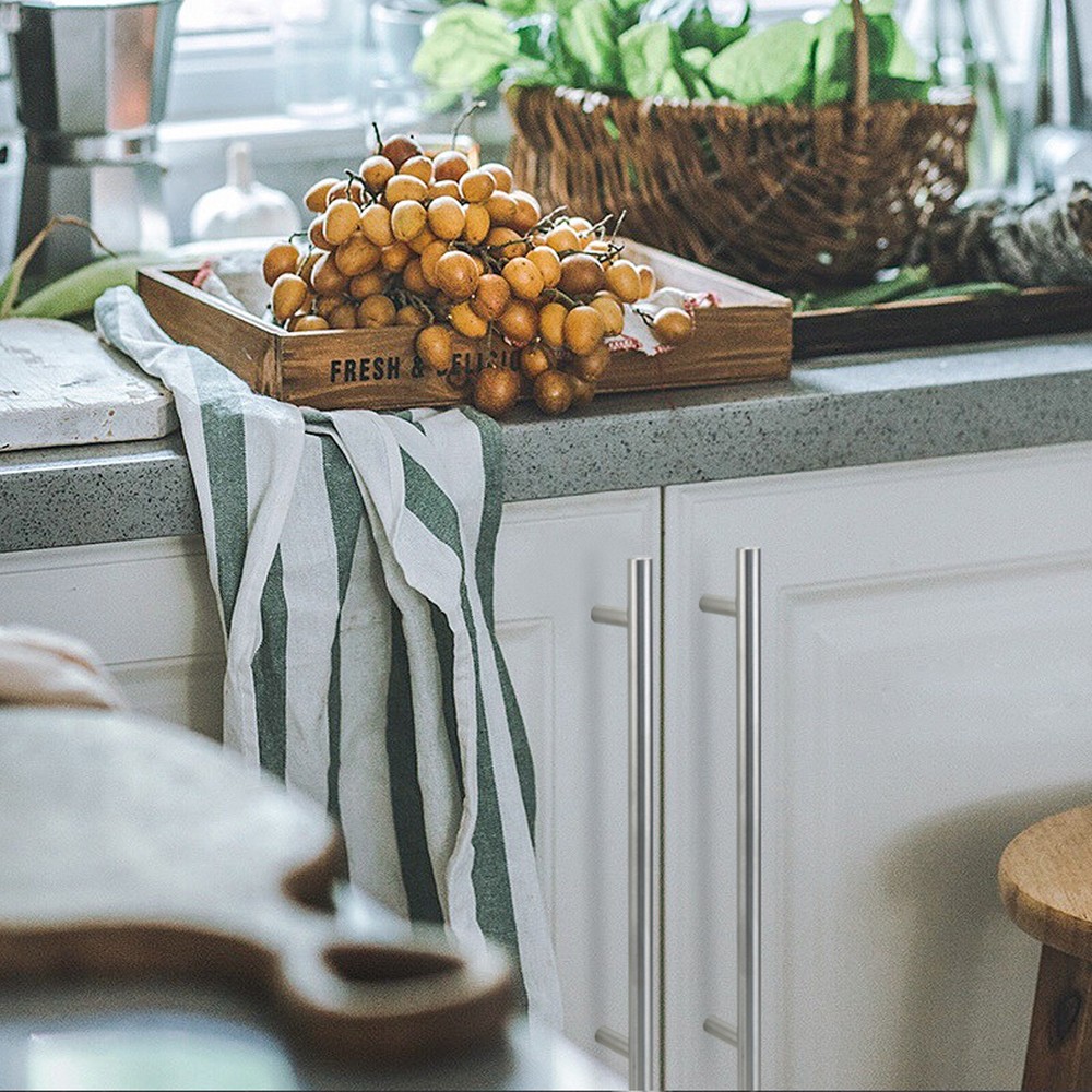 Solid Stainless Steel 2"-24" Bar Pull Handle For Kitchen Cabinet Drawer Hardware