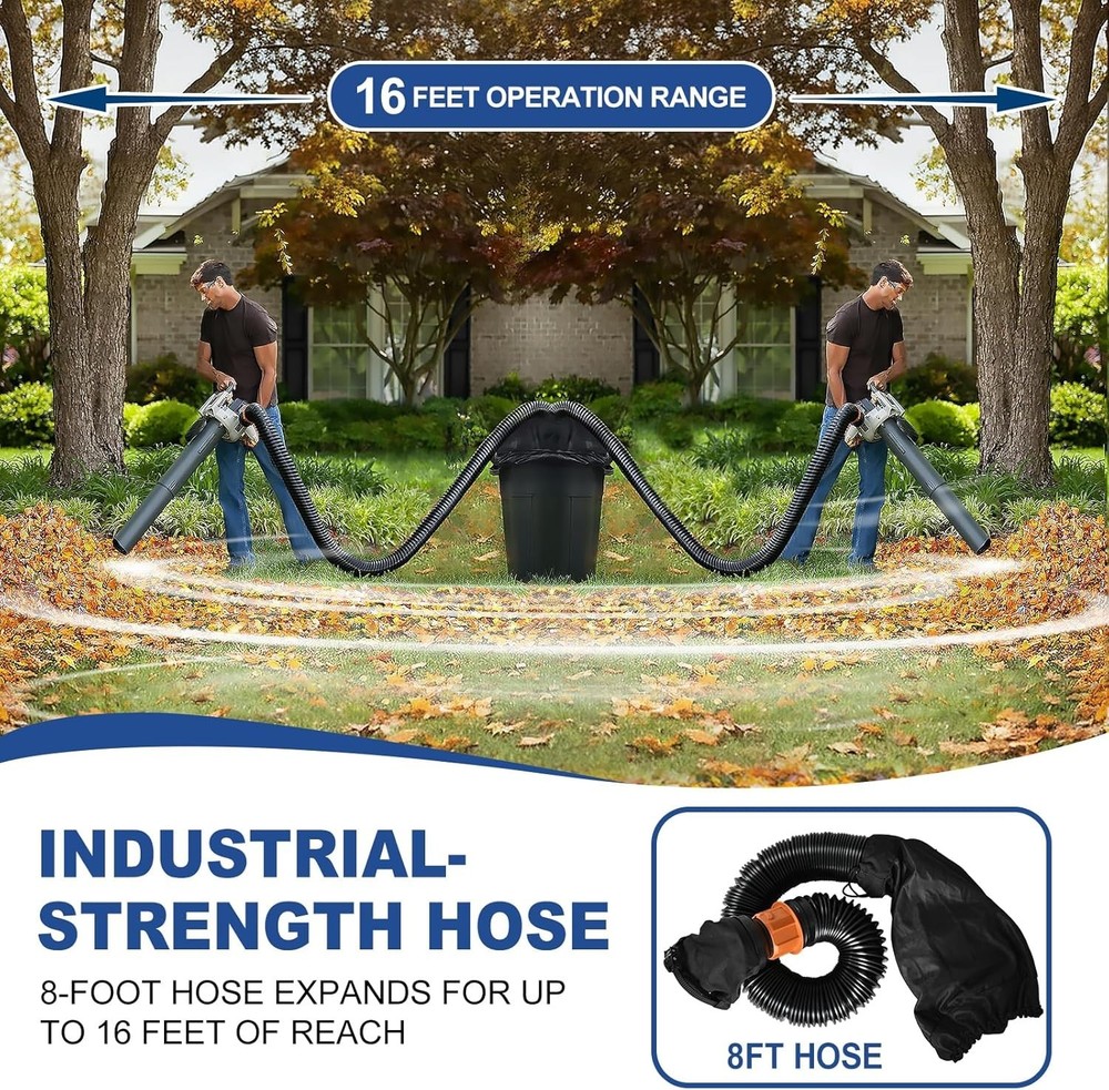 Leaf Collector Compatible with Worx Leaf Blower & Vacuum, Includes Adjustable...