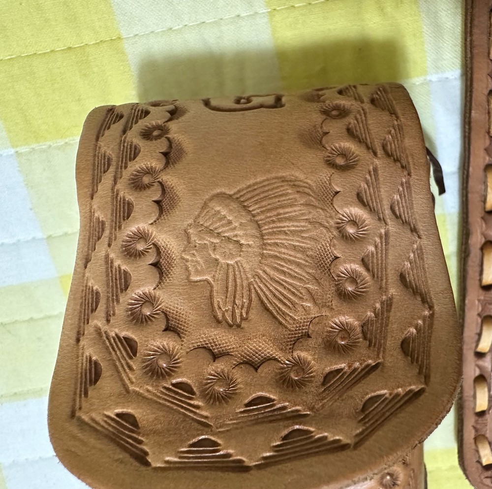 Vintage Leather Tooled Items