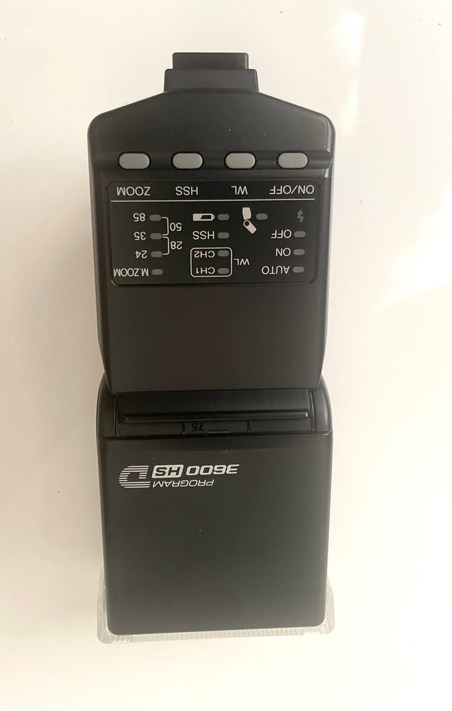 Minolta Program Flash 3600HS (D) Shoe Mount Camera Flash with Box, Case, Manual