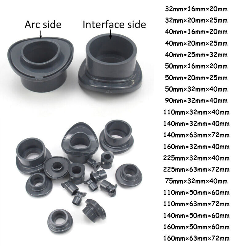 PVC Plastic Saddle Interface Saddle Joint Arc Generation Tee Saddle Connector