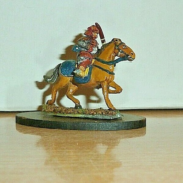 1 MOUNTED Samurai Warriors LORD 25mm metal PAINTED COMMAND DUNGEONS DRAGONS