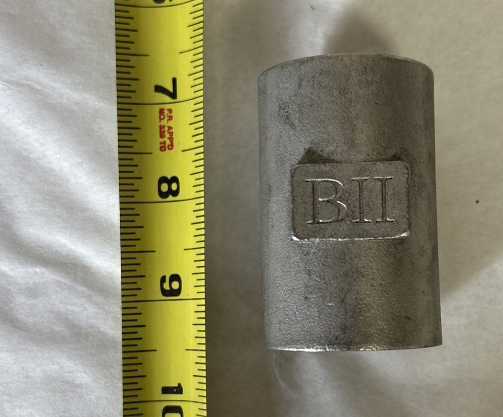 1" Drop Pipe Coupling 304 Stainless Steel NPT Chamfered