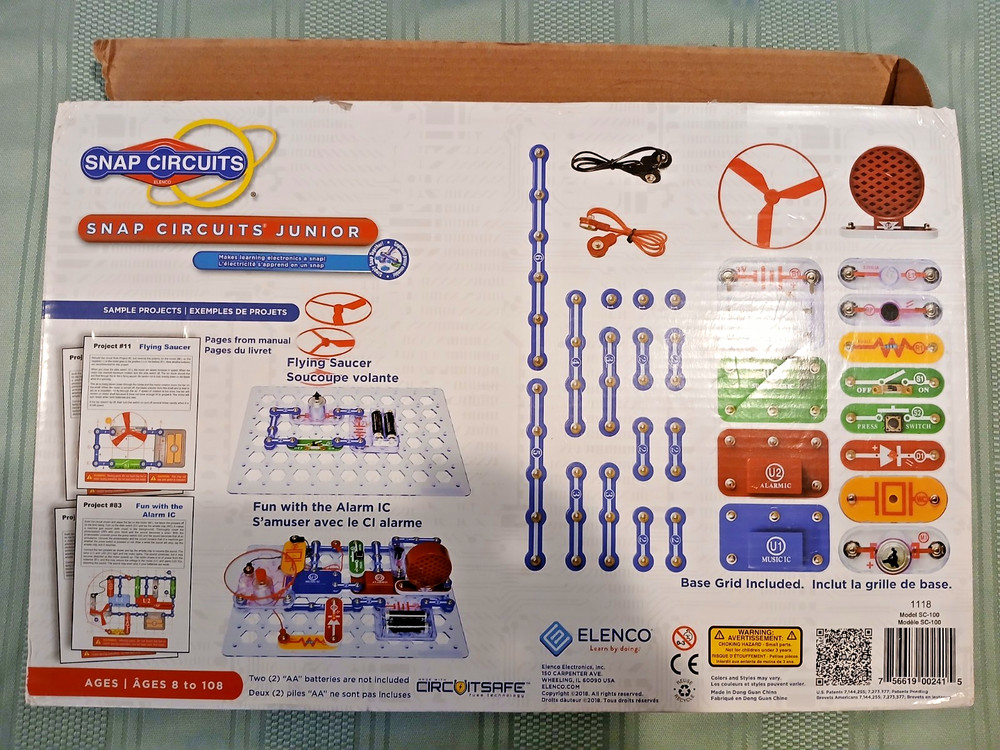 Lot 2 ELENCO Snap Circuits 203 + Snap Circuits Junior