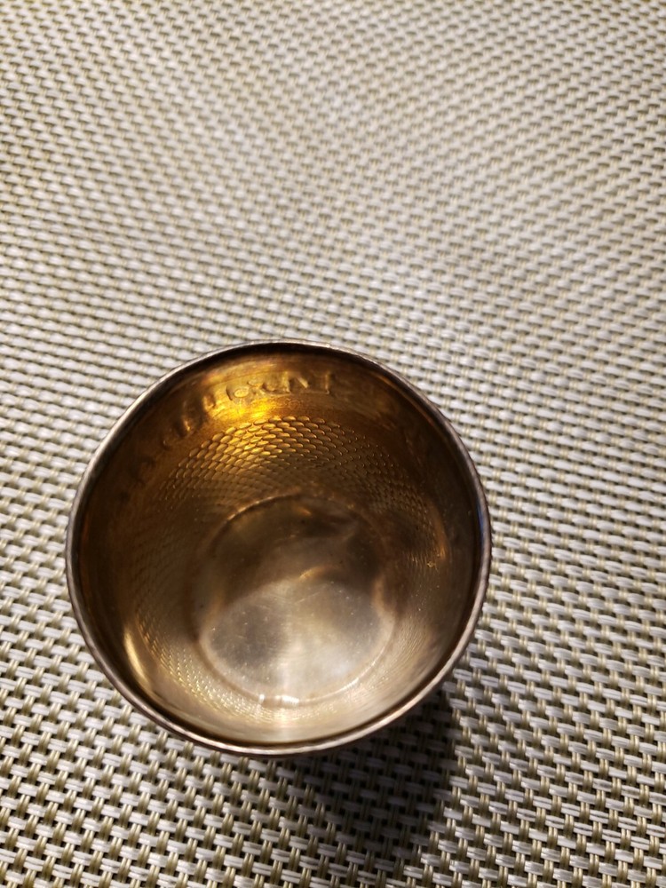Webster Only a Thimble Full Sterling Silver Shot Glass Jigger