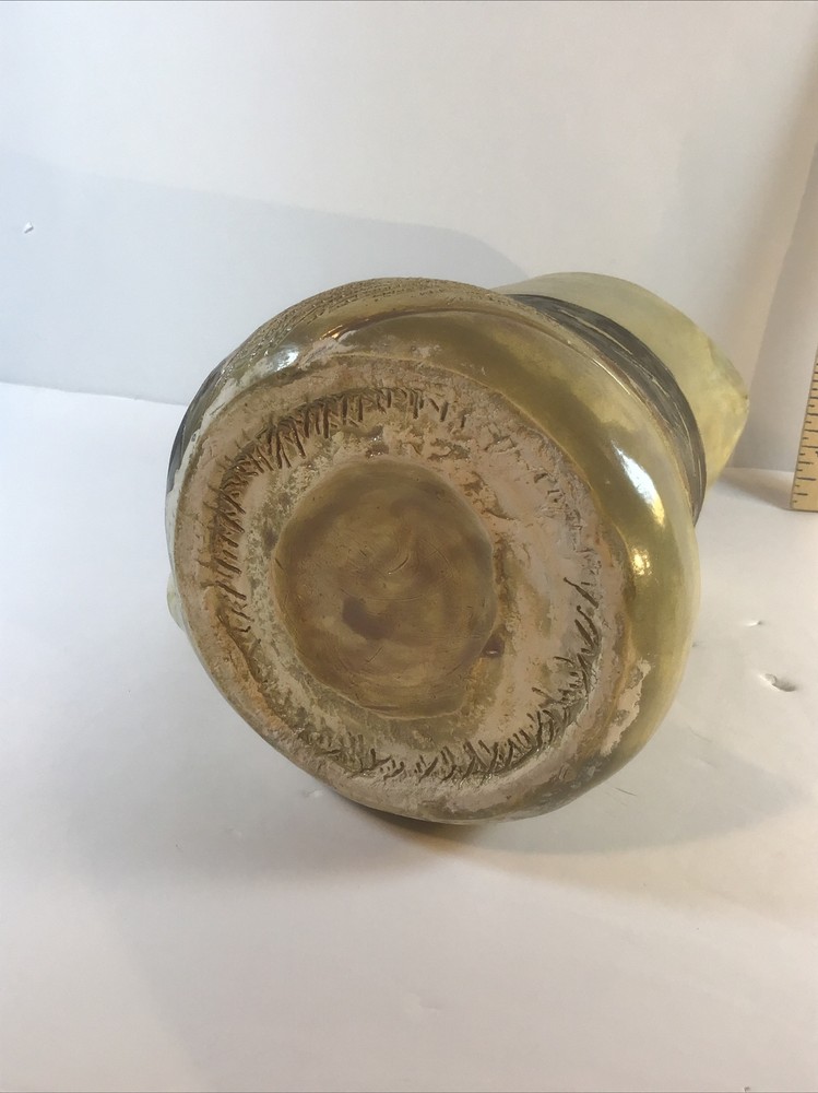 vintage hand thrown pottery pitcher