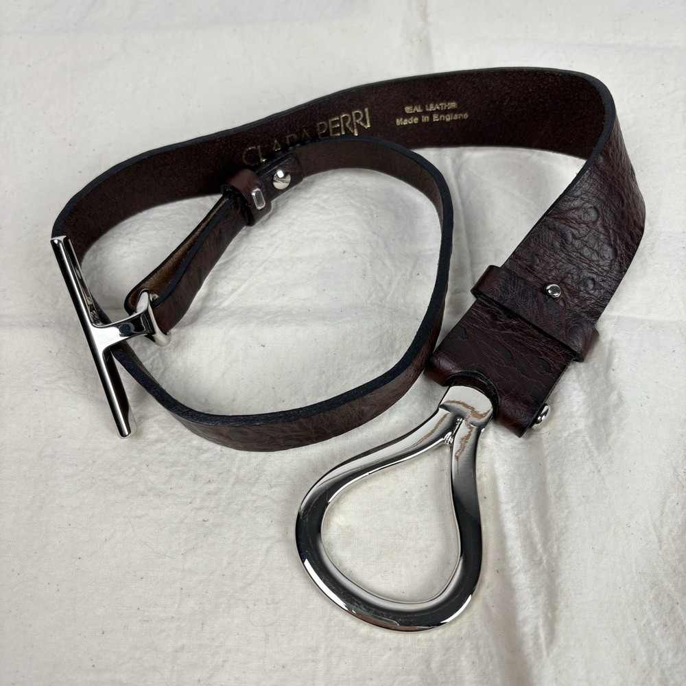 Clara Perri Brown Leather Belt