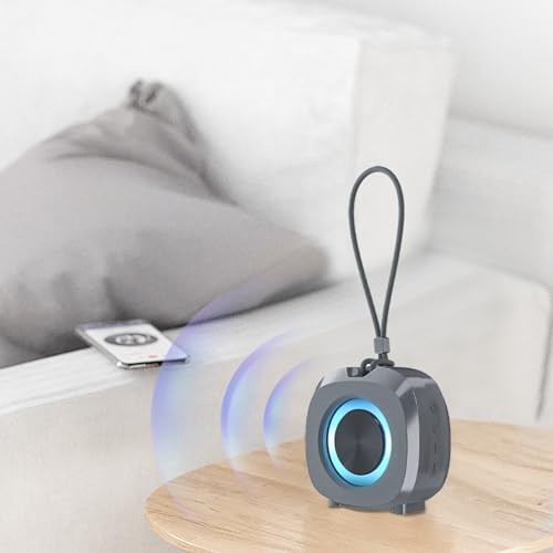 Speaker, Small Portable Bluetooth Wireless IPX5 Waterproof Shower Gray