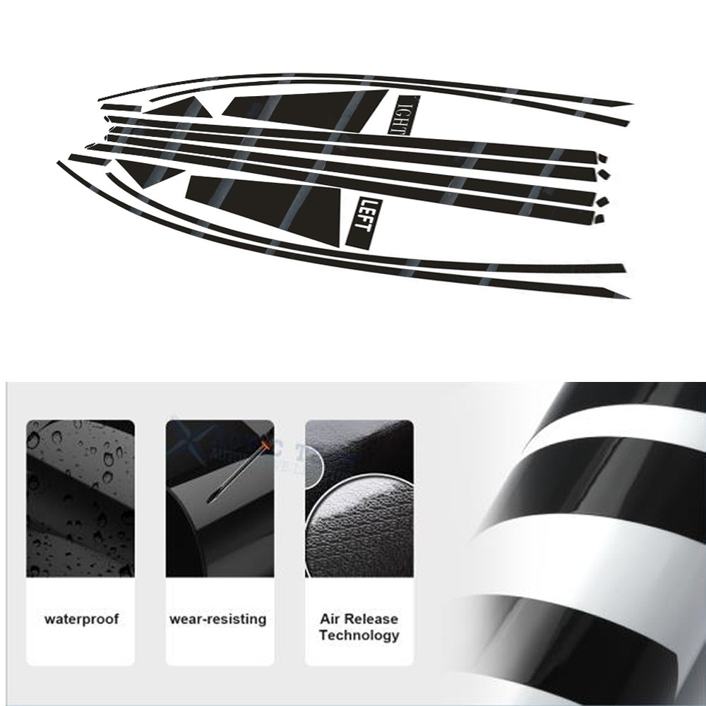 Glossy Black Chrome Delete Window Trims For Benz CLS W218 2012-2017