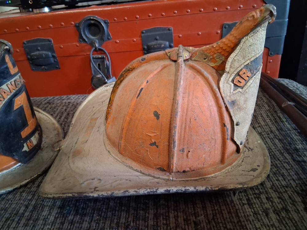 2 HIGH EAGLE FIRE HELMETS