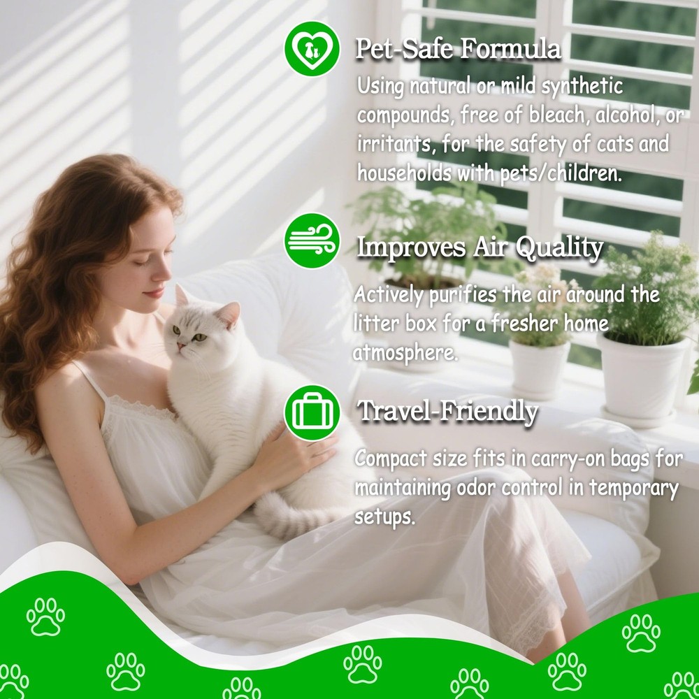 16 Pack Universal Odor for Automatic -Cleaning Litter , Deodorizer Design for...