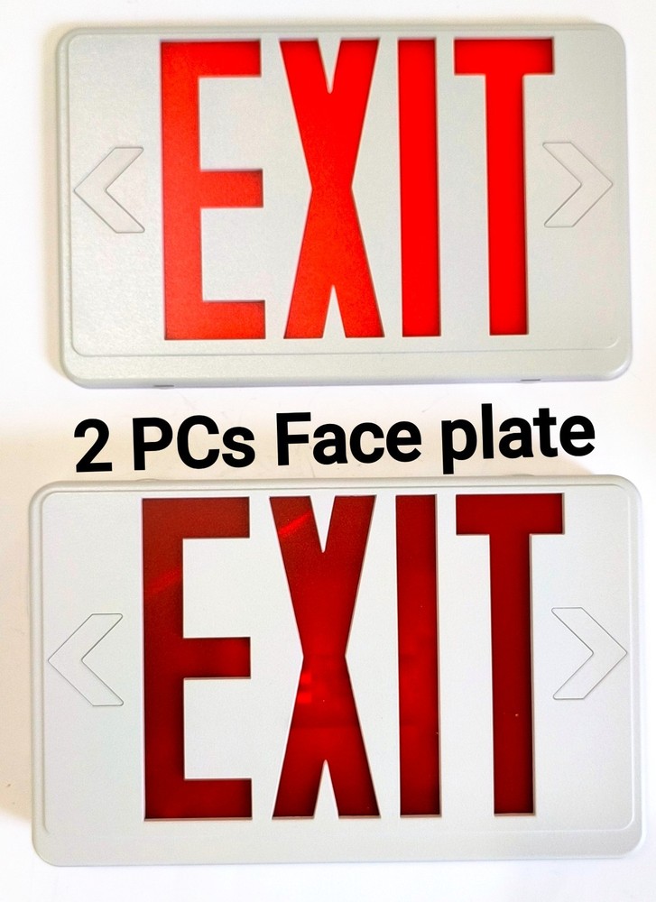 LED EXIT Lighting Fixture Universal Single/ Double Face Configuration Red /Green