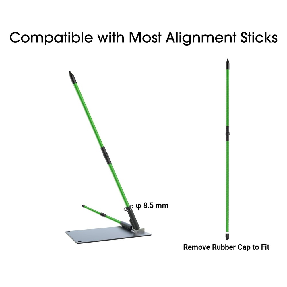 Adjustable Golf Swing Plane Trainer System for Practicing Aiming Putting Swing