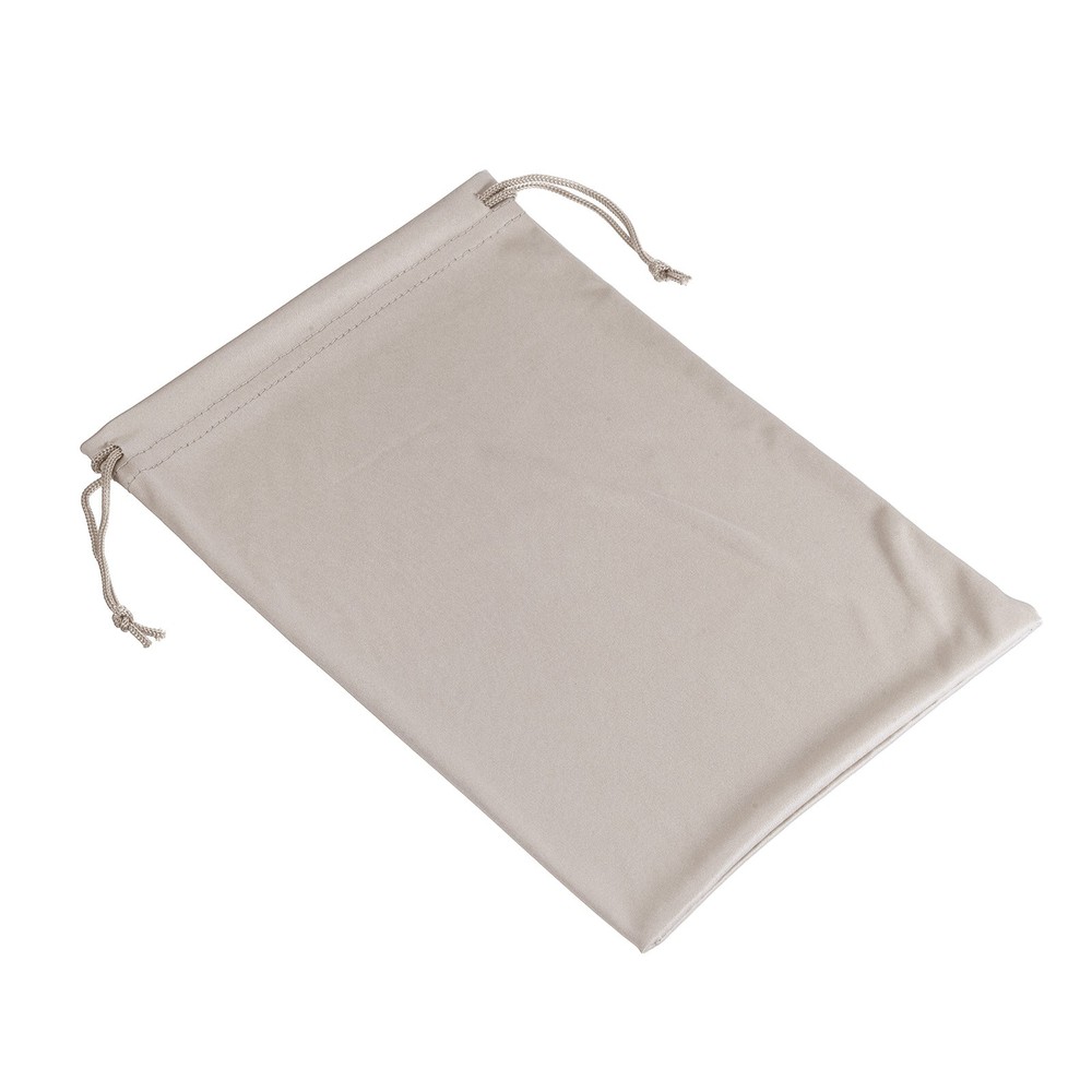 1Pcs Ski Goggle Bag, Microfiber Snow Goggles Case Drawstring Pouch Light Gray