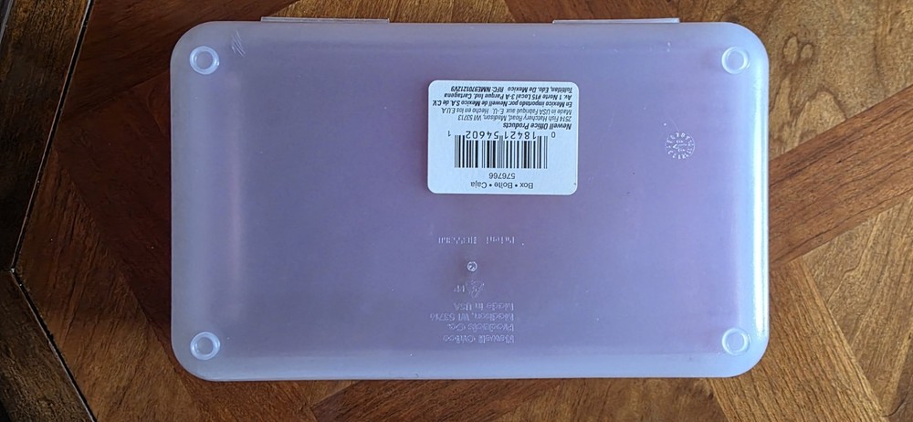 Vintage Y2K Spacemaker Pencil Box Plastic Storage Case X1