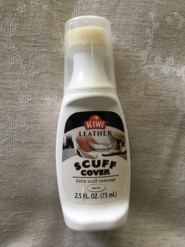 KIWI Scuff Cover, White 2.50 oz LEATHER extra scuff coverage New