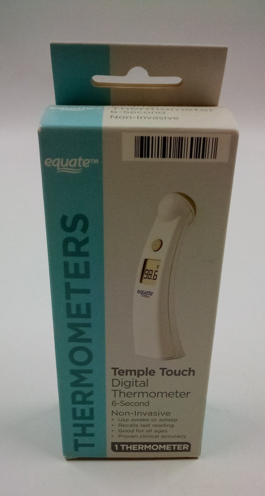 EQUATE Temple Touch 6-Second Digital Thermometer NEW IN BOX
